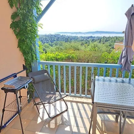 Grimaud, Les Restanques, Vue Mer, 4 Personnes דירה גרימו